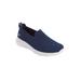 Wide Width Women's The Go Walk Joy Slip On Sneaker by Skechers in Navy Wide (Size 7 W)