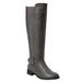 Wide Width Women's The Milan Wide Calf Boot by Comfortview in Grey (Size 7 W)