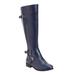 Extra Wide Width Women's The Whitley Wide Calf Boot by Comfortview in Navy (Size 10 WW)