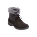 Wide Width Women's The Emeline Weather Boot by Comfortview in Black (Size 8 1/2 W)