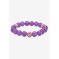 Women's Simulated Birthstones Agate Stretch Bracelet 8" by PalmBeach Jewelry in June