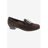 Wide Width Women's Treasure Loafer by Ros Hommerson in Brown Suede (Size 7 1/2 W)