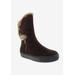 Wide Width Women's Furry Boot by Bellini in Brown (Size 7 1/2 W)