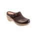 Women's Marquette Mules by SoftWalk in Dark Brown Nubuck (Size 10 1/2 M)