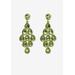 Women's Gold Tone Pear Cut Simulated Birthstone Earrings by PalmBeach Jewelry in August