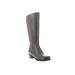 Wide Width Women's Talise Wide Calf Boot by Propet in Grey (Size 11 W)