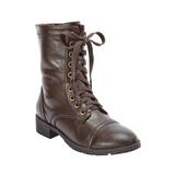 Extra Wide Width Women's The Britta Boot by Comfortview in Dark Brown (Size 7 1/2 WW)