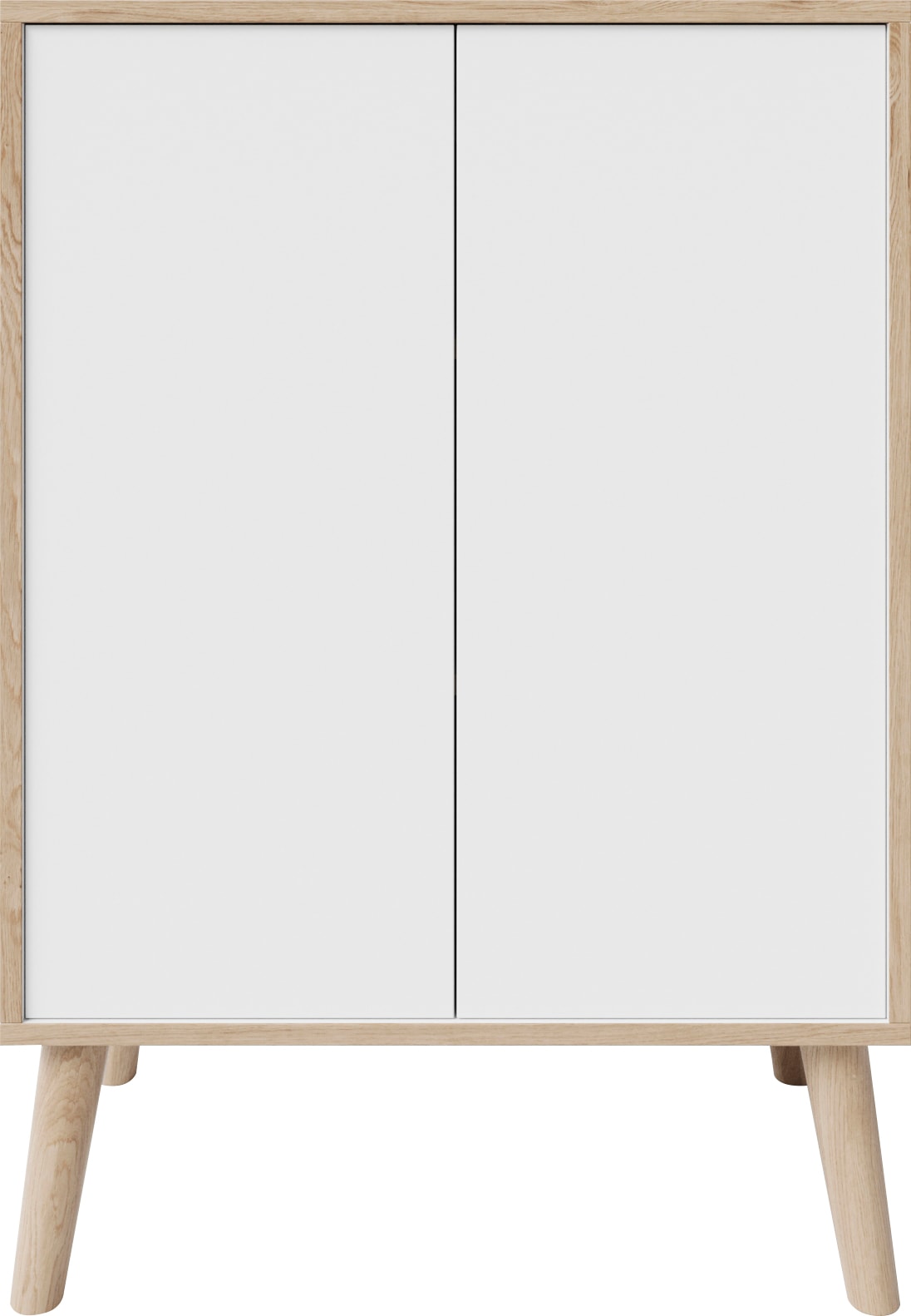 Waschbeckenunterschrank WELLTIME "MOLN", weiß, B:60cm H:87cm T:32,5cm, ABS-Kunststoff, FSC-zertifizierter Holzwerkstoff, Melamin, Schränke, Badmöbel, Breite 60cm