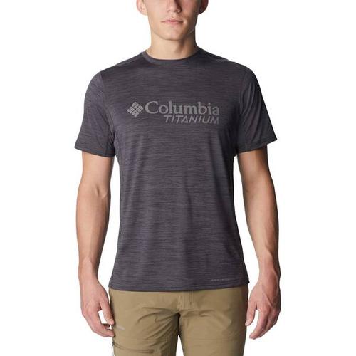 COLUMBIA-Herren-Oberteil-M Titan Pass™ Graphic Tee, Größe L in Schwarz