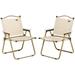 Outsunny Set of 2 Folding Camping Chair Portable Armchairs