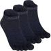 AONIJIE Wool Toe Socks for Men Finger Athletic Running Ankle Socks Quick Dry 3 Pairs L