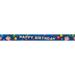 Country Brook DesignÂ® 1/2 inch Blue Happy Birthday Photo Quality Polyester Closeout 10 Yards