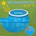 Round Pool Solar Cover 10 ft for Easy Set and Frame Pools Dust Proof Solar Heat-retaining Cover for Above Ground Round Swimming Pools