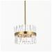 Serephina 16" Crystal Round Pendant Lt In Satin Gold