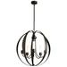 Pomme 30.4" Coastal Oil Rubbed Bronze Long Outdoor Pendant with Opal G