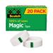 Scotch Magic Tape Value Pack 1 Core 0.75 x 83.33 ft Clear 20/Pack