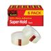 Scotch Super-Hold Tape Refill 1 Core 0.75 x 27.77 yds Transparent 6/Pack