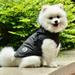 Dog Jacket with Harness - Dog Winter Coat Cozy Warm for Small Medium Dogs - Water-Resistant Windproof Dog Cold Weather Vest with Hook & Loop Easy Wear - Reflective Dog Winter Clothes Outdoor Hiking