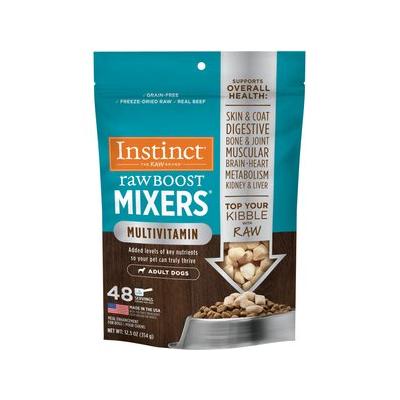 Instinct Boost Mixers Multivitamin Grain-Free Freeze-Dried Raw Adult Dog Food Topper, 12.5-oz bag