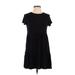 Forever 21 Casual Dress - A-Line: Black Solid Dresses - Women's Size Small