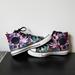 Converse Shoes | Converse Mens Chuck Taylor All Star Hi 154879c Floral Print Shoes Women 7 Men 5 | Color: Black/Purple | Size: 7