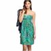 J. Crew Dresses | Jcrew 100% Silk Strapless Casbah Dress! Size:2 | Color: Green | Size: 2