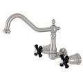 Kingston Brass Duchess Double Handle Kitchen Faucet in Gray | 7.94 H x 10 W x 11.63 D in | Wayfair KS1288PKX