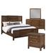Red Barrel Studio® Kuruova 4PC King Bedroom Set Wood in Brown | 62 H x 80.25 W x 87.5 D in | Wayfair 60F16CCAF660462AAD55BE0EB98CC091