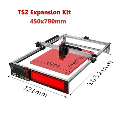 Twotrees-Machine à graver laser TS2 kit d'extension de la zone de gravure axe Y extensible à