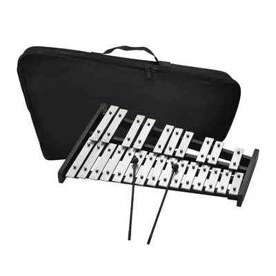 Gloc11:4ations-Base en bois Xylophone barres en aluminium avec 2 maillets touche itude PerSCH sac