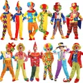 Costume de clown drôle et mignon pour enfants chapeau pour filles et garçons robe de jeux