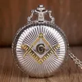 Montre de Poche à Quartz G pour Homme et Femme Pendentif Classique Collier Cadeaux