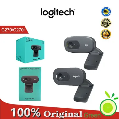 LOGITABOU- Caméra Web pour ordinateur C270/C270i Webcam vidéo HD avec microphone intégré 720P USB