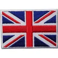 Badge 3D du royaume-uni brodé drapeau britannique 1 pièce Patch à coudre en fer pour sacs à