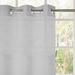 Latitude Run® Honeycomb Waffle Weave Shower Curtain w/ Snap-In Fabric Liner, Mesh Window Cotton Blend in Gray | 86 H x 71 W in | Wayfair