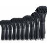 Lot de 1000 attaches de câble noires attaches de câble en plastique lourd attaches de câble en