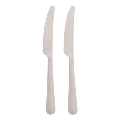Papstar 10er-Pack Mehrweg-Messer 19,7 cm weiß weiß