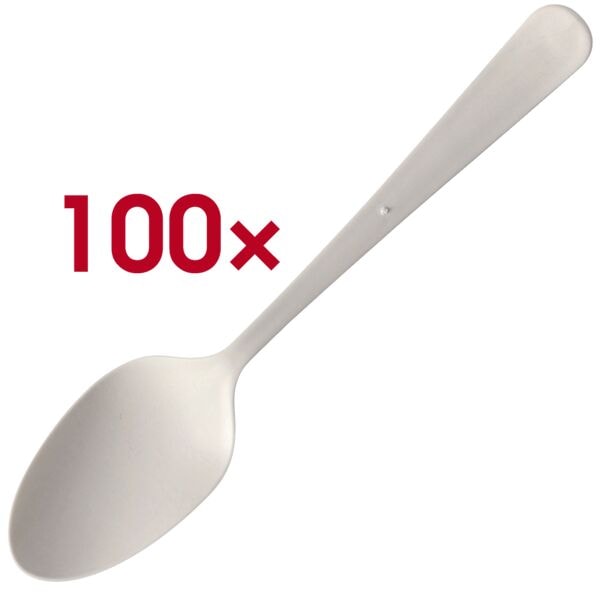 Papstar 100er-Pack Mehrweg-Löffel 19,7 cm weiß in Spenderbox weiß Image