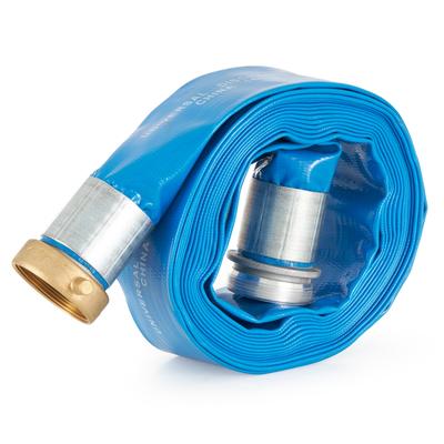Apache 98138040 2 Inch Diameter 25 Foot Length 70 PSI PVC Lay Flat Hose, Blue - 5.3