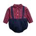 KI-8jcuD Girl Boy Plaid Hoodie Bodysuit Toddler Kids Child Baby Boys Long Sleeve Plaid Patchwork Romper Bodysuit Outfits Clothes 1St Birthday Boys Shirt 9 Month Old Baby Boy Clothes Babies G