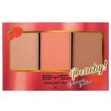 BYS Peach Highlighting Trio Palette 1 Matte and 2 Shimmering Shades makeup palette - Infused with a deliciously sweet peach fragrance