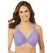 Plus Size Women's Wonderwire® Front Close T-Back Bra 1246 by Glamorise in Soft Lilac (Size 40 D)