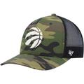 Men's '47 Camo/Black Toronto Raptors Trucker Snapback Hat