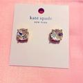 Kate Spade Jewelry | New! Kate Spade Rhinestone Earrings | Color: Silver | Size: Os