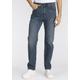 Straight-Jeans LEVI'S "505" Gr. 34, Länge 32, blau (feel the music) Herren Jeans Straight Fit