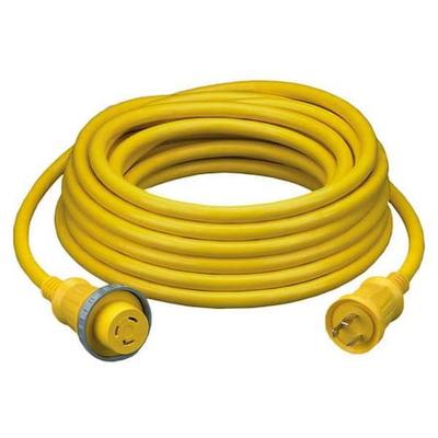 HUBBELL WIRING DEVICE-KELLEMS HBL61CM08 STOW Shore Power Cable, 10 AWG, 10/3,