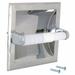 ZORO SELECT 15209 Toilet Paper Holder,Metal,White,6-3/16"W