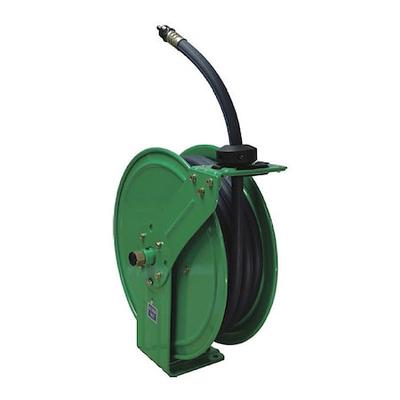 SPEEDAIRE 437J25 Spring Return Hose Reel, 1/4 in Hose Diameter, 25 ft Length,