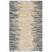 Blue/White 96 x 60 x 0.25 in Area Rug - Dash and Albert Rugs Moss Abstract Handwoven Area Rug in Moonlight/Light Brown Jute & Sisal, | Wayfair