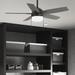 Hunter Fan 44" Anisten 5 - Blade Ceiling Fan w/ LED Light Kit & Pull Chain in Black | 4.19 H x 8.65 W x 8.65 D in | Wayfair 52486